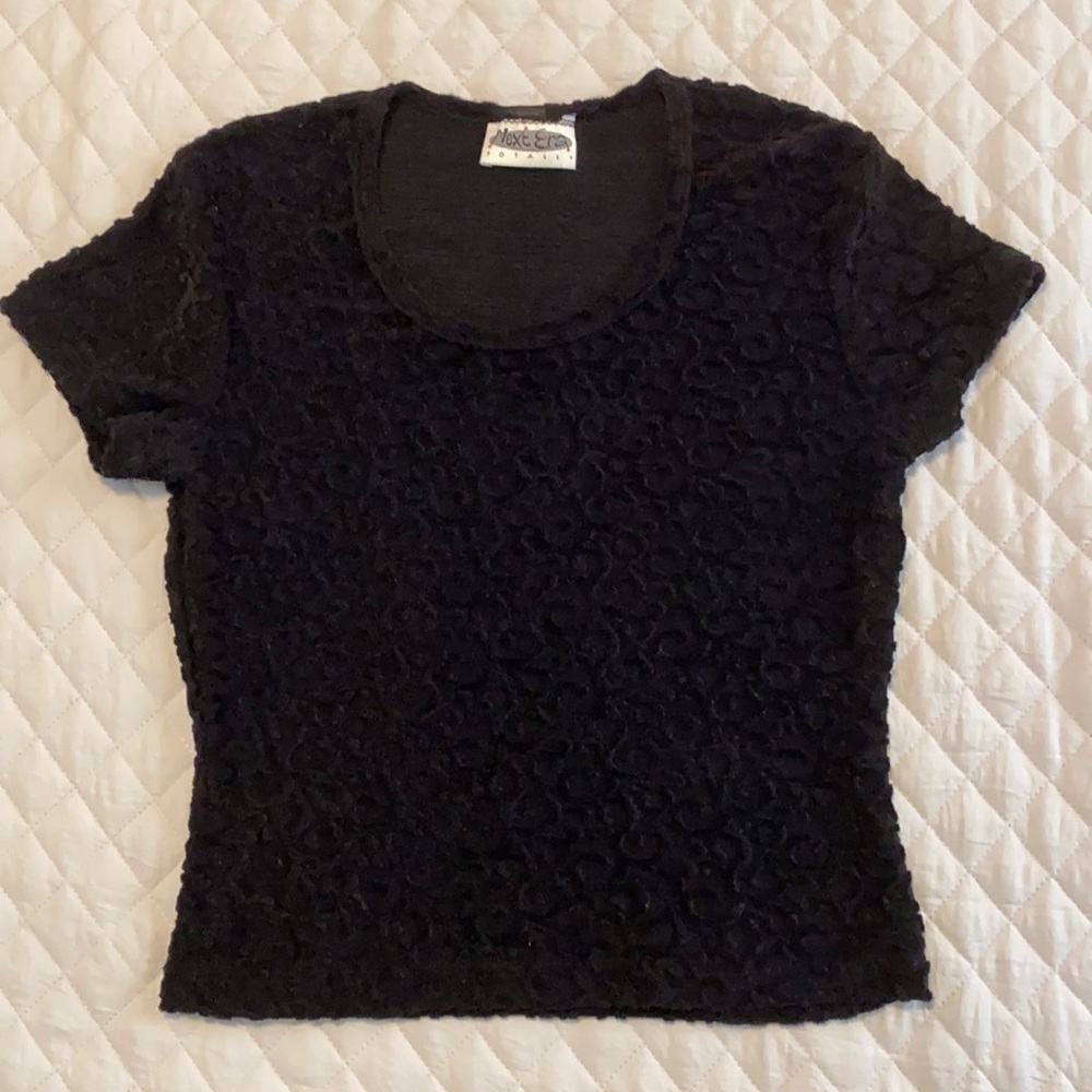 Vintage 90s Velvet Burnout Top